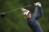 Nelly Korda hits on the fourth hole during the first round of the Chevron Championship LPGA golf tournament Thursday, April 24, 2025, in The Woodlands, Texas. (AP Photo/Eric Gay)