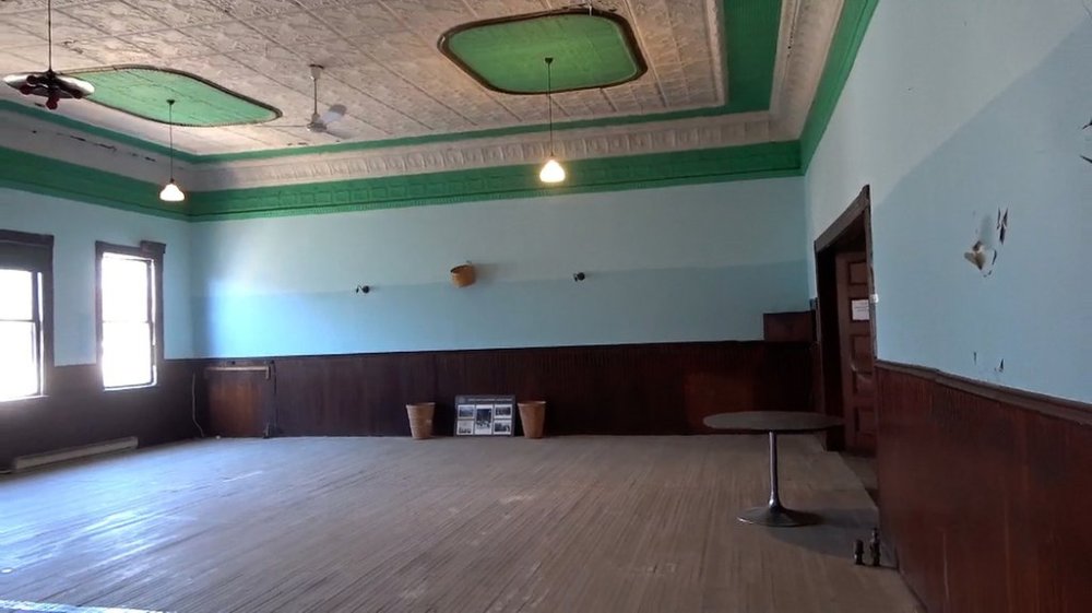 A hall with birchwood floors and straw baskets served as the play space at the World's Oldest Basketball Court, in St. Stephen, N.B.. Lyman Archibald, a protege of Canadian-born James Naismith, brought basketball to St. Stephen in 1893. THE CANADIAN PRESS/Hina Alam