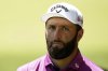 Jon Rahm, of Spain, walks to the 14th tee during a practice round at the Masters golf tournament, Tuesday, April 8, 2025, in Augusta, Ga. (AP Photo/Julia Demaree Nikhinson)