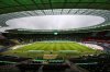 FILE - General view of the Olympiastadion Berlin stadium prior to the German soccer cup (DFB Pokal) final match between RB Leipzig and Borussia Dortmund in Berlin, Germany, Thursday, May 13, 2021. (Maja Hitij/Pool via AP, file)