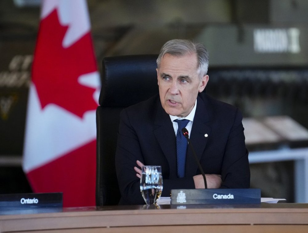 Prime Minister Mark Carney takes part in the First Minister Meeting at the National War Museum in Ottawa on Friday, March 21, 2025. THE CANADIAN PRESS/Sean Kilpatrick