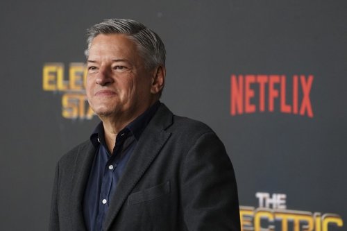 FILE - Ted Sarandos arrives at the premiere of 