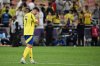 Al Nassr's Cristiano Ronaldo reacts after his team lost to Kawasaki Frontale during a AFC Champions League Elite semifinal soccer match at Alinma Stadium in Jeddah, Saudi Arabia, Wednesday, April 30, 2025. (AP Photo/Ali Issa)