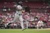 Detroit Tigers' Riley Greene, left, rounds the bases after hitting a two-run home run off St. Louis Cardinals starting pitcher Erick Fedde during the third inning of a baseball game Tuesday, May 20, 2025, in St. Louis. (AP Photo/Jeff Roberson)