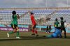 Lea Larouche, centre, seen in this handout photo, celebrates one of her three goals in Canada's 22-0 win over Dominica in Port of Spain, Trinidad, Friday, Feb. 21, 2025, in CONCACAF U-20 women's qualifying play. THE CANADIAN PRESS/HO-Canada Soccer *MANDATORY CREDIT*