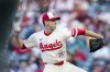 Los Angeles Angels starting pitcher Kyle Hendricks delivers during the first inning of a baseball game against the Seattle Mariners Friday, June 6, 2025, in Anaheim, Calif. (AP Photo/Eric Thayer)