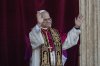Newly elected Pope Leo XIV, formerly Cardinal Robert Francis Prevost, appears on the central loggia of St. Peter's Basilica at the Vatican shortly after his election as the 267th pontiff of the Roman Catholic Church, Thursday, May 8, 2025. (AP Photo/Domenico Stinellis)
