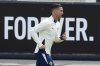 Portugal's Cristiano Ronaldo runs during a Portugal soccer team training session in Oeiras, outside Lisbon, on the eve of the Nations League semifinal match with Germany, Tuesday, June 3, 2025. (AP Photo/Armando Franca)