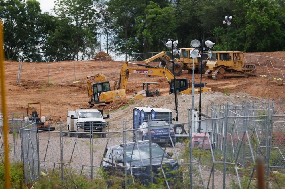 FILE - Bulldozers and heavy trucks are clearing the future site of the Atlanta Public Safety Training Center, May 30, 2023, in Atlanta. (Miguel Martinez/Atlanta Journal-Constitution via AP, File)