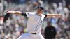 Detroit Tigers pitcher Tarik Skubal throws against the Cleveland Guardians in the first inning during a baseball game, Sunday, May 25, 2025, in Detroit. (AP Photo/Paul Sancya)