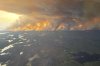 This photo provided by the Manitoba government shows wildfires in Flin Flon, Man., on Tuesday, May 27, 2025. (Manitoba government via AP)