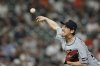 Detroit Tigers pitcher Kenta Maeda throws against the Houston Astros during the eighth inning of a baseball game Tuesday, April 29, 2025, in Houston. (AP Photo/David J. Phillip)