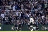 Newcastle United's Bruno Guimaraes celebrates scoring his side's second goal of the game , during the English Premier League soccer match between Newcastle United and Chelsea at St James' Park, in Newcastle, England, Sunday, May 11, 2025. (Owen Humphreys/PA via AP)