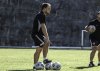 Nicolas Gagnon, the newly named set piece coach for the Canadian men's soccer team, is shown at training with the Canadian team at the CONCACAF Mens' Under-17 Championship in February 2023 in Antigua, Guatemala. THE CANADIAN PRESS/HO-Canada Soccer *MANDATORY CREDIT *