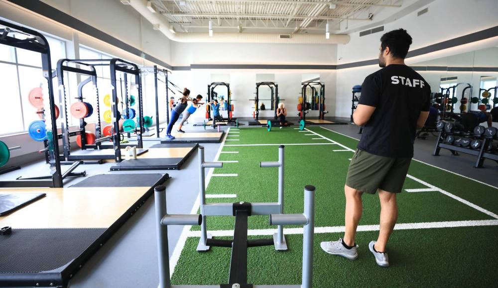 RUTH BONNEVILLE / FREE PRESS
The company’s 1910 Pembina Hwy. location, underwent a multimillion-dollar renovation five years ago and includes a High-Intensity Interval Training (HIIT) room.