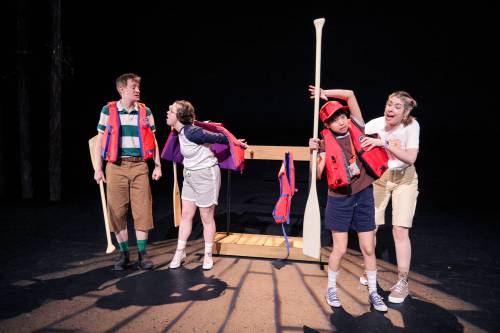 Leif Norman photo
                                From left: Toby Hughes, Megan Fry, Kris Catahol and Rhea Rodych-Rasidescu are not always happy campers in Billie and the Moon.