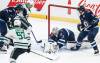 JOHN WOODS / THE CANADIAN PRESS FILES
                                Winnipeg Jets goaltender Connor Hellebuyck (37) saves a shot against the Dallas Stars when the two teams met in March at Canada Life Centre.