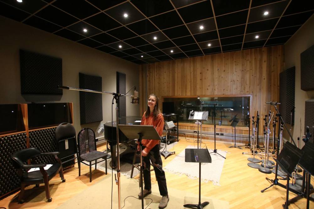 LESLEA MAIR PHOTO
Elise Armitage, 17, is the voice of Romper the rabbit.