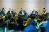 MIKE DEAL / FREE PRESS
                                Economic Development Winnipeg hosted its annual investor breakfast at the Canadian Museum for Human Rights on Thursday, with a panel moderated by EDW vice-president Alberto Velas- co-Acosta (from left) and featuring Marty Maykut of Price Industries, Brad Elias of Winnipeg Airports Authority, Chris Reiter of Focus Equities and Katie Hall Hursh of Megill-Stephenson Co.