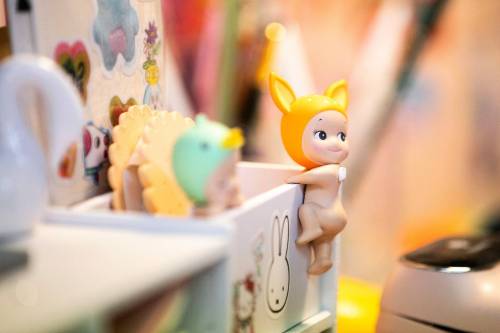 MIKAELA MACKENZIE / FREE PRESS 	 Sonny Angel collectibles in the downstairs studio/work room at Riley Grae on Corydon on Tuesday, May 6, 2025. While the figurines are incredibly popular worldwide, Riley Grae is the only vendor in the prairies. For Ben Waldman story. Winnipeg Free Press 2025