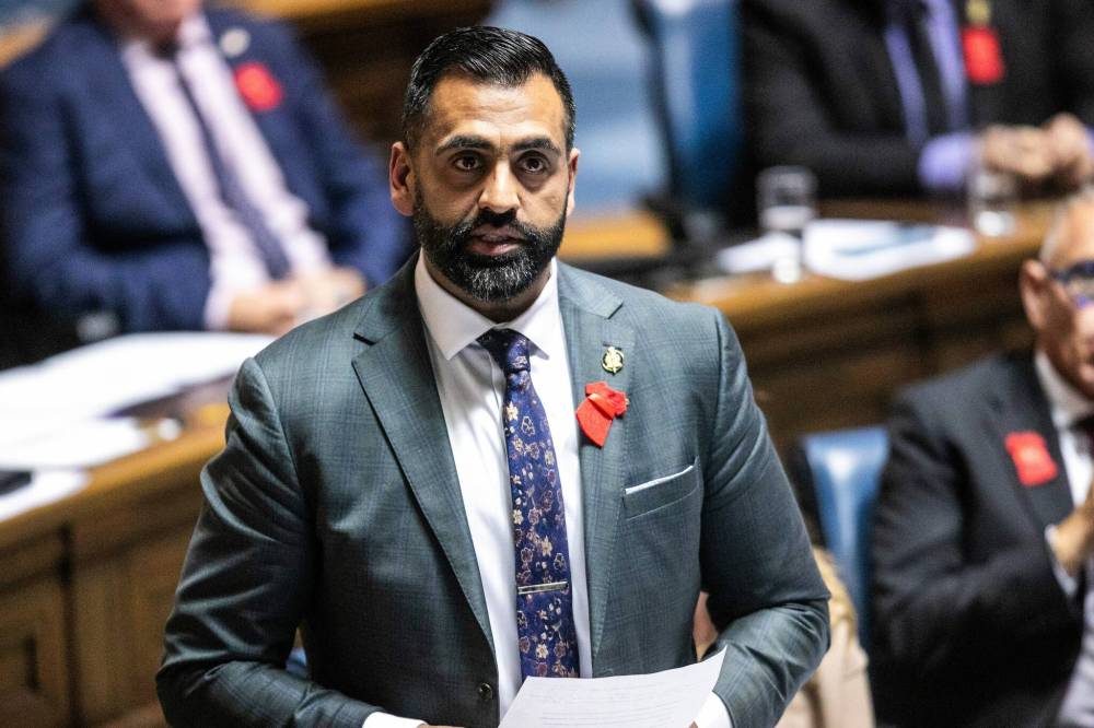 MIKAELA MACKENZIE / FREE PRESS FILES
Provincial PC leader Obby Khan: “The premier thinks he can make a unilateral announcement he claims to be an all-party committee with no consultation from anyone else in this chamber other than his own caucus.”