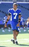 Ruth Bonneville / Free Press
                                Defensive back Jamal Parker Jr. made a pick on quarterback Zach Collaros on Sunday at the Winnipeg Blue Bombers training camp.
