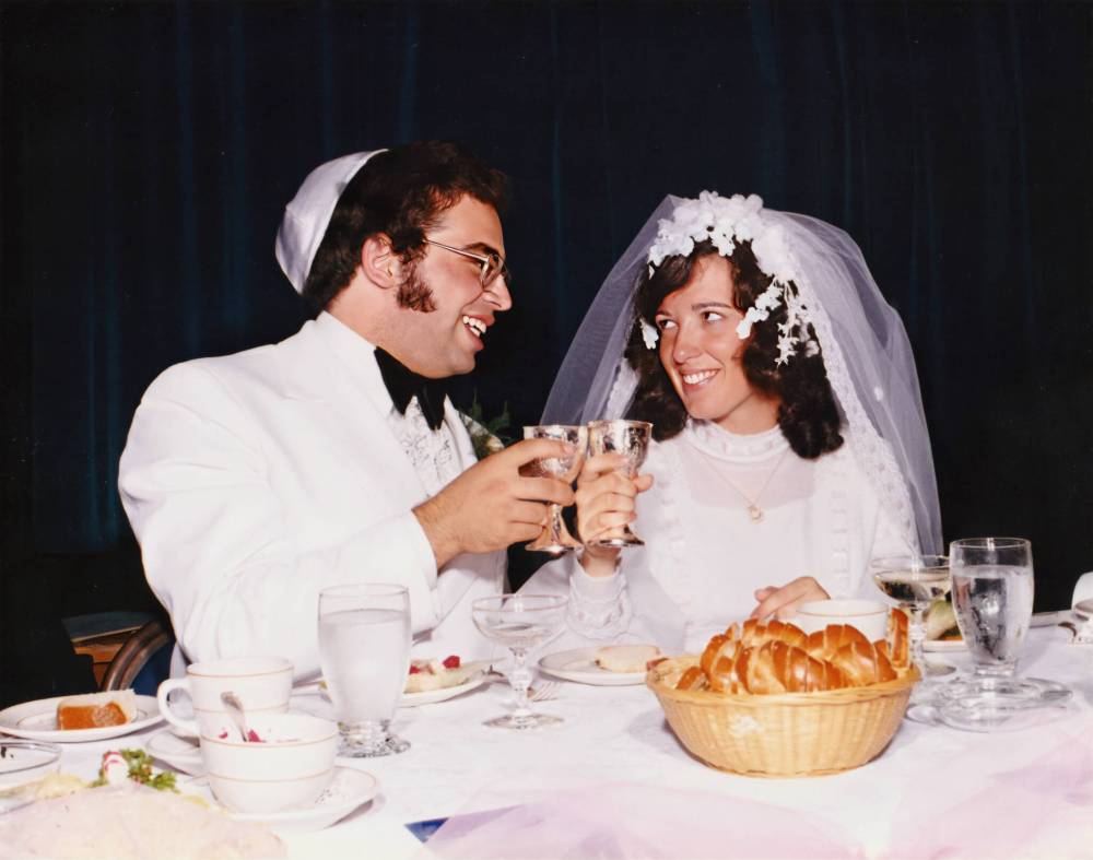 SUPPLIED
Goldberg at his 1971 wedding to Marilyn.