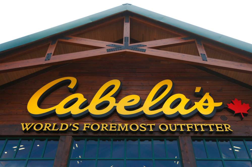 JOHN WOODS / FREE PRESS FILES
Cabela’s, which merged with Bass Pro Shops in 2017, has laid off 78 workers in Winnipeg.