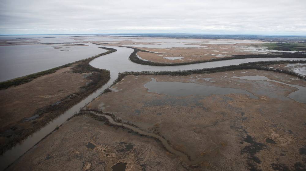 The Canadian Press
Netley Creek and the Red River enter Lake Winnipeg just north of Winnipeg. The Red River and Lake Winnipeg are facing new pollution threats from huge new North Dakota corporate dairy operations.