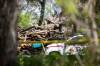 MIKAELA MACKENZIE / FREE PRESS
                                The scene of a recently burned cabin at Falcon Lake, believed to have been formerly owned by disgraced fashion mogul Peter Nygard, on Wednesday.