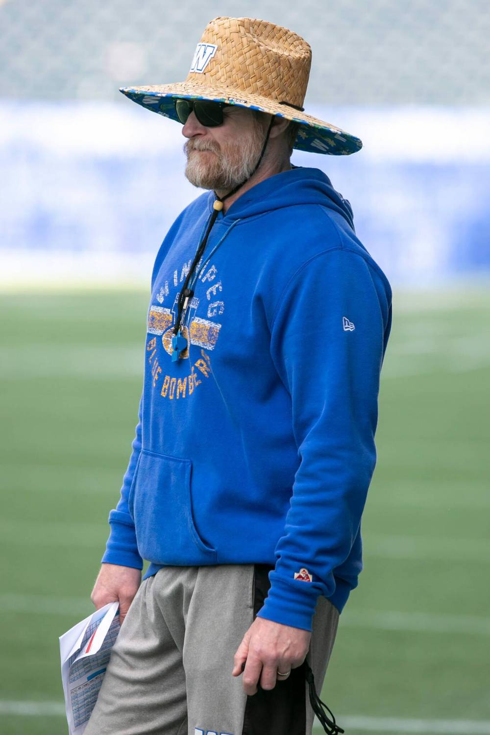 BROOK JONES/FREE PRESS
Winnipeg Blue Bombers head coach Mike O’Shea has been impressed with Jaiden Woodbey’s football IQ at training camp.