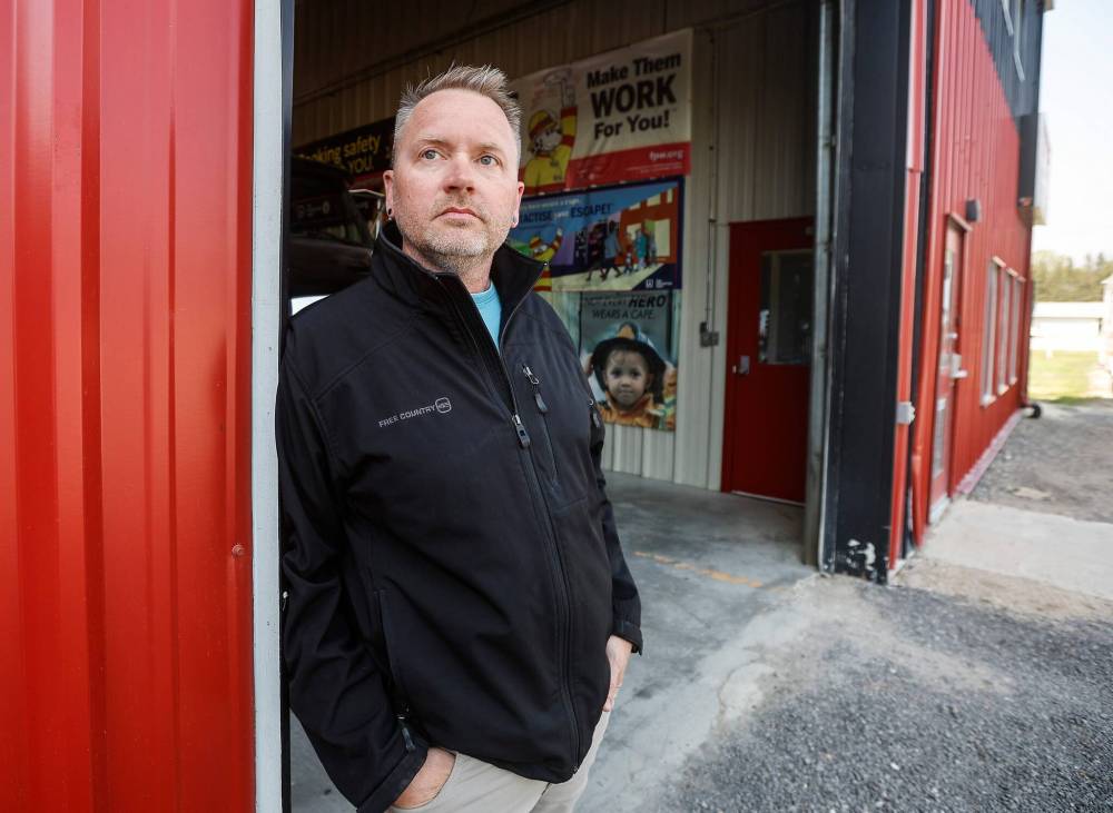 JOHN WOODS / FREE PRESS
                                Captain at St. Andrews fire department and councillor in the RM of St. Andrews, Justin Fiebelkorn was among the first to arrive at the scene of a fatal accident at the intersection of Highway 8 and Highway 67, last Wednesday.