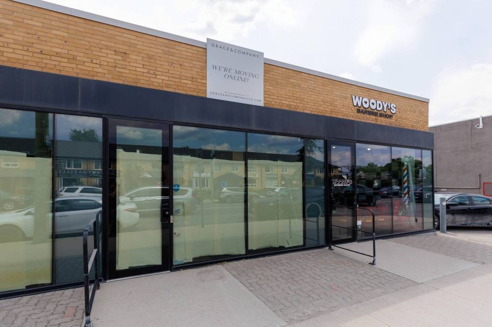 MIKE DEAL / FREE PRESS
The former location of Grace & Company at 556 Academy Rd. has closed after the shop moved online-only.