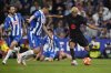 Barcelona's Lamine Yamal scores during a Spanish La Liga soccer match between Espanyol and Barcelona in Barcelona, Spain, Thursday, May 15, 2025. (AP Photo/Jose Breton)