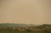 Smoke filled skies from out of control wildfires in Norway House, Man., Tuesday, June 3, 2025, at the Norway House Airport as crews continue to fight wildfires in northern Manitoba. THE CANADIAN PRESS/David Lipnowski