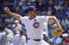 Chicago Cubs pitcher Jameson Taillon (50) throws the ball against the Colorado Rockies during the first inning of a baseball game Monday, May 26, 2025, in Chicago. (AP Photo/David Banks)