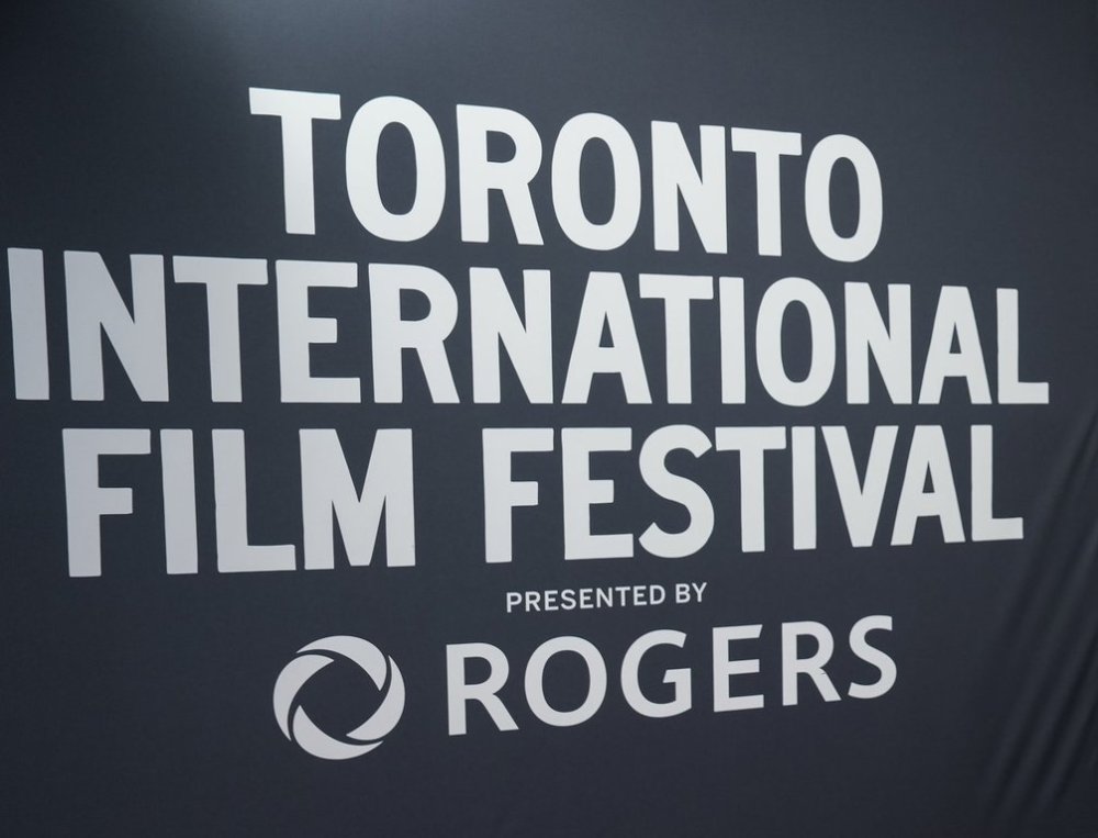 Signage is shown during the Toronto International Film Festival in Toronto on Friday, September 13, 2024. THE CANADIAN PRESS/Nathan Denette