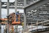 Construction workers on a new condo site in Saint John, New Brunswick on Tuesday, May 6, 2025. THE CANADIAN PRESS/Graham Hughes