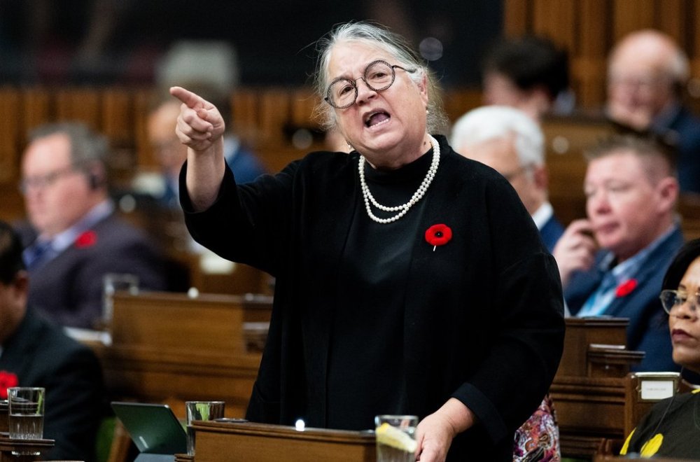 Former Fisheries minister Diane Lebouthillier rises during question period in the House of Commons on Parliament Hill in Ottawa, on Thursday, Nov. 7, 2024. THE CANADIAN PRESS/Spencer Colby