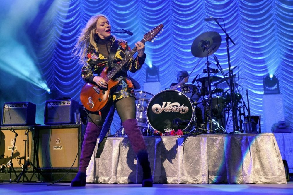FILE - Nancy Wilson, of Heart, performs during the