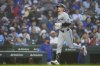 Miami Marlins' Kyle Stowers (28) runs the bases after hititng a home run during the fourth inning of a baseball game against the Chicago Cubs, Wednesday, May 14, 2025, in Chicago. (AP Photo/Erin Hooley)