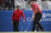 FILE - Tiger Woods watches his son, Charlie Woods, putt on the 18th green during the final round of the PNC Championship golf tournament, Sunday, Dec. 22, 2024, in Orlando, Fla. (AP Photo/Phelan M. Ebenhack, File)