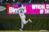 Chicago Cubs' Pete Crow-Armstrong (4) runs the bases after hitting a solo home run during the fourth inning of a baseball game against the Colorado Rockies, Wednesday, May 28, 2025, in Chicago. (AP Photo/Erin Hooley)