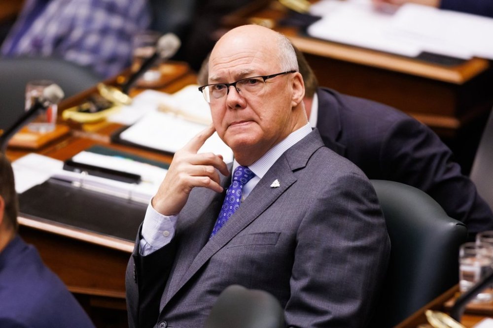Ontario Municipal Affairs and Housing Minister Rob Flack attends Question Period at Queen's Park in Toronto, Tuesday, May 13, 2025. THE CANADIAN PRESS/Cole Burston