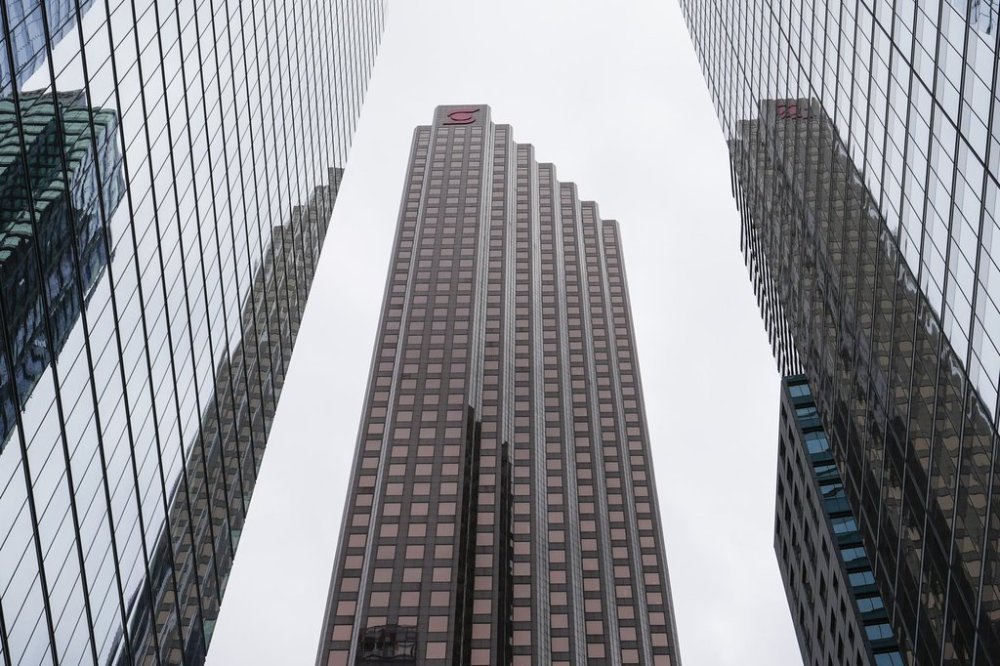 Bank towers are pictured in the financial district in Toronto, Friday, Sept. 8, 2023. THE CANADIAN PRESS/Andrew Lahodynskyj
