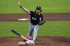 Chicago White Sox pitcher Davis Martin (65) throws during the second inning of a baseball game against the Chicago White Sox, Wednesday, May 14, 2025, in Cincinnati. (AP Photo/Carolyn Kaster)