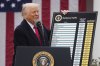 President Donald Trump speaks during an event to announce new tariffs in the Rose Garden at the White House on April 2, in Washington. (AP Photo/Mark Schiefelbein)