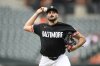 Baltimore Orioles starting pitcher Zach Eflin throws during the first inning of a baseball game against the Chicago White Sox, Friday, May 30, 2025, in Baltimore. (AP Photo/Nick Wass)