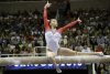 FILE - Ashton Locklear competes on the balance beam during the women's U.S. Olympic gymnastics trials in San Jose, Calif., July 10, 2016. (AP Photo/Gregory Bull, File)