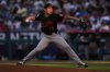 Baltimore Orioles starting pitcher Tomoyuki Sugano throws to the plate during the first inning of a baseball game against the Los Angeles Angels, Friday, May 9, 2025, in Anaheim, Calif. (AP Photo/Mark J. Terrill)